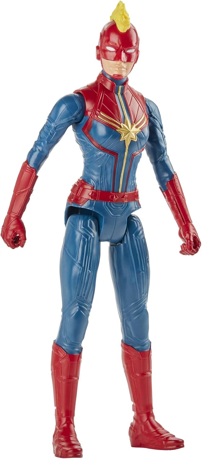 Size 12inch Avengers Marvel Titan Hero Series Blast Gear Captain Marvel Action Figure